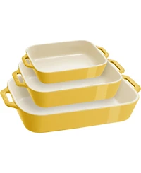 Staub Ceramic 3-Piece Rectangular Baking Dish Set
