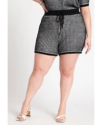 Eloquii Women's Knitted Short