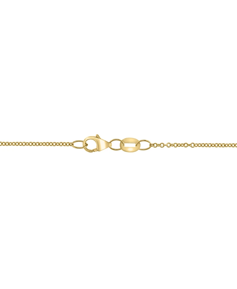 Effy Multi-Gemstone (2-3/8 ct. t.w.) & Diamond (1/4 ct. t.w.) Swirl Cluster 18" Pendant Necklace in 14k Gold