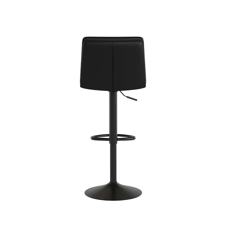 Keene Modern Upholstered Adjustable Height Stools With Sturdy Iron Bases