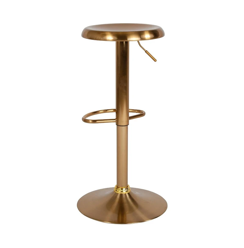 Audrey Retro Style Height Adjustable Barstool With Footrest