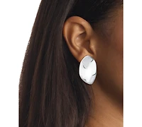 Calvin Klein Stainless Steel Logo Structural Drop Earrings