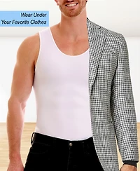 Men's Big & Tall Insta Slim 3 Pack Compression Muscle Tank T-Shirts