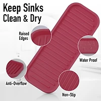 Zulay Kitchen Silicone Sponge Holder for Kitchen Sink