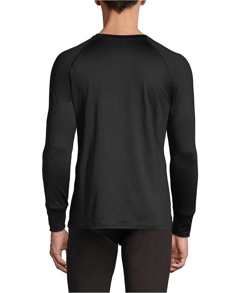 Lands' End Men's Stretch Thermaskin Long Underwear Crew Base Layer
