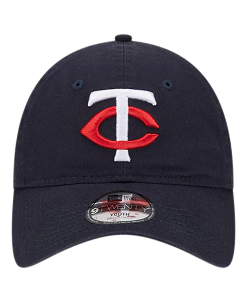 New Era Youth Navy Minnesota Twins Team Color 9Twenty Adjustable Hat