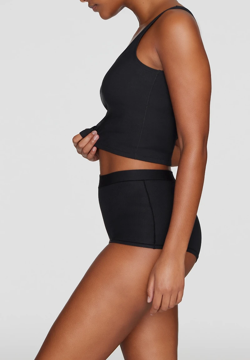 Cuup Plus Size The Square Neck Tank - Modal Silk Rib