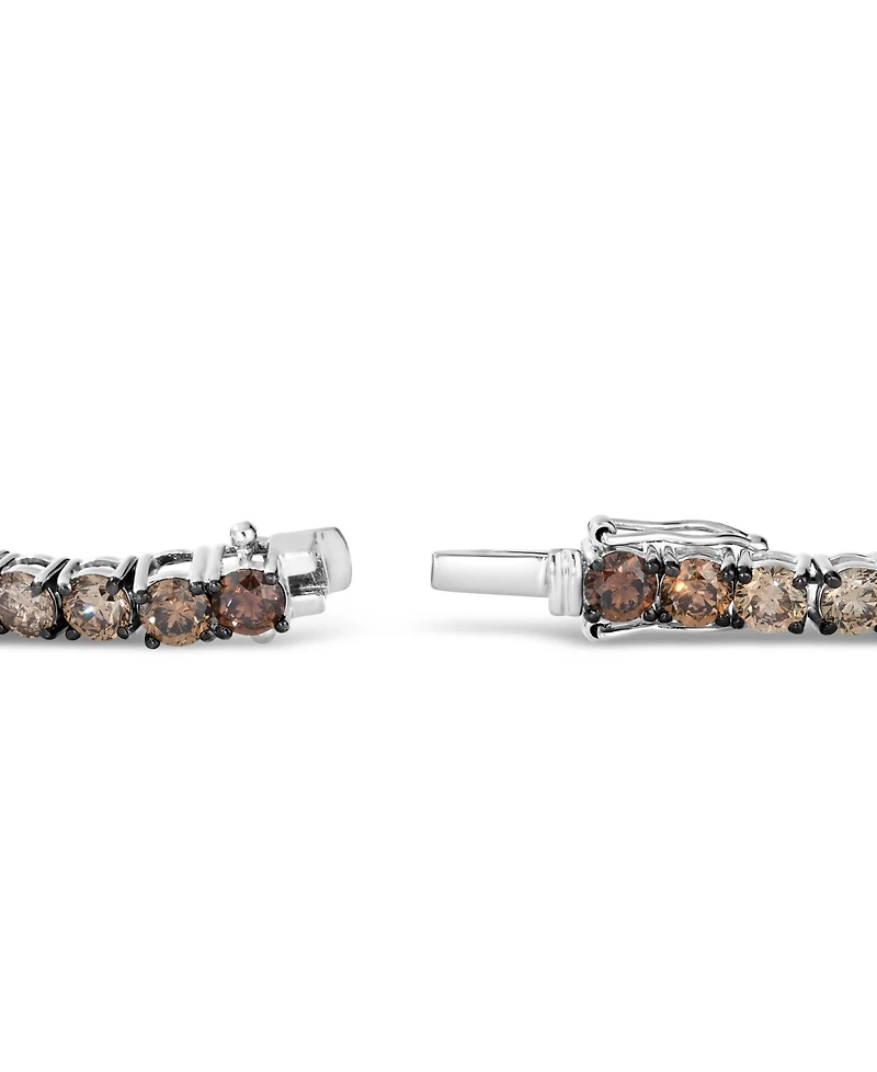Le Vian Red Carpet Chocolate Ombre Diamond Tennis Bracelet (12-5/8 ct. t.w.) in 14k White Gold