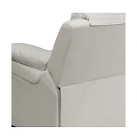 Deluxe Padded Contemporary Kids Recliner With Storage Arms