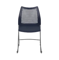 Home And Office Sled Base Stack Chair With Air-Vent Back - Guest Chair