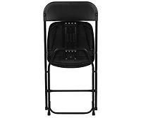 Emma+Oliver Set Of 6 Stackable Folding Plastic Chairs - 650 Lb Weight Capacity