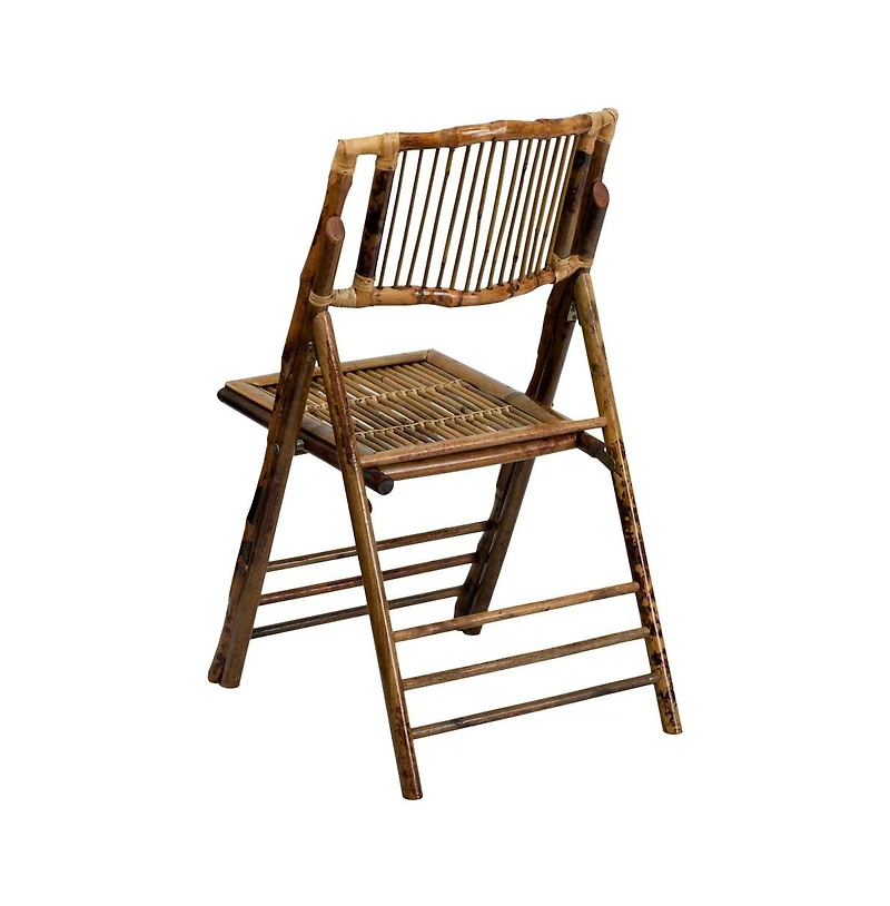 Bamboo Folding Chairs | Set Of 2 Bamboo Wood Folding Chairs