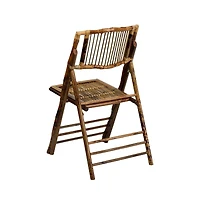 Bamboo Folding Chairs | Set Of 2 Bamboo Wood Folding Chairs