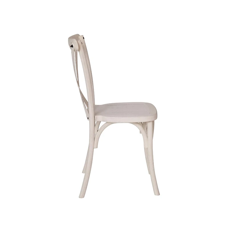 2-Pack Resin X-Back Chair