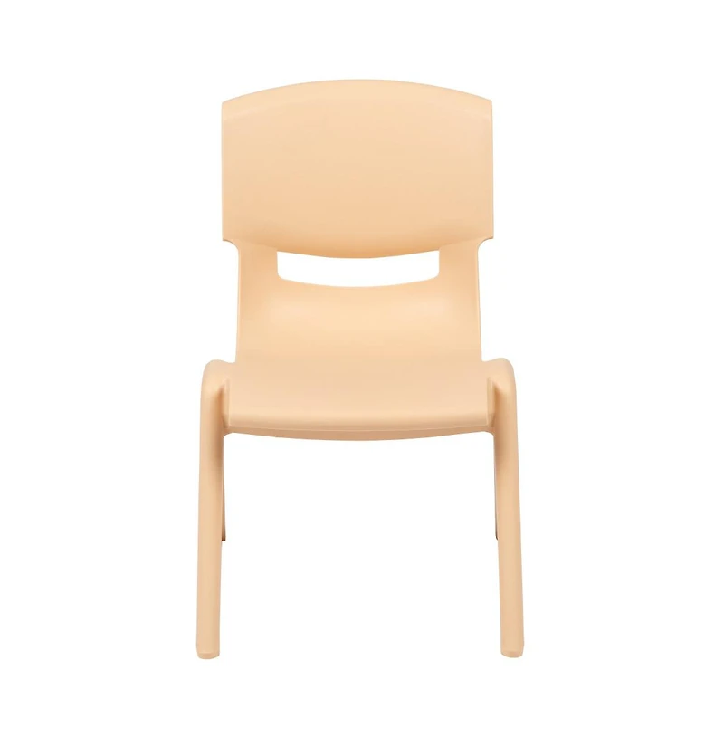 4 Pack Plastic Stackable Pre-k/School Chairs With 10.5"H Seat