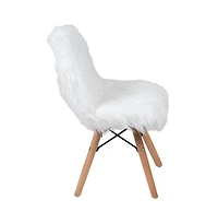 Kids Shaggy Dog Accent Chair - Desk Chair - Playroom Chair