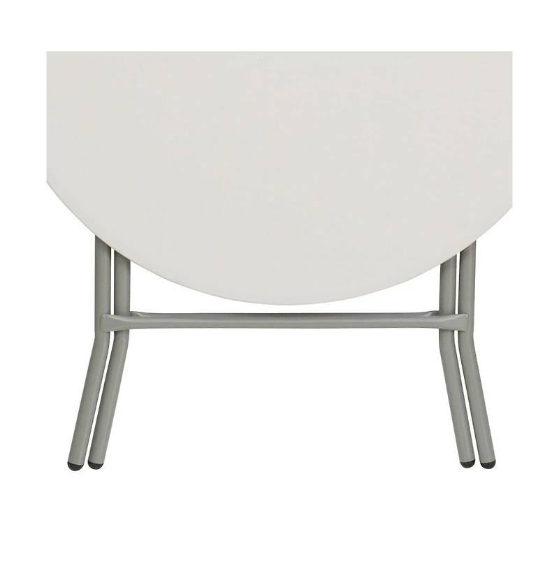 2.63-Foot Round Plastic Folding Table
