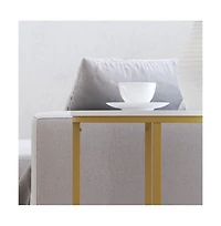 Fairdale End Table With Round Cross Brace Frame