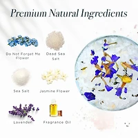 Omm Collection Floral Soaking Bath Salts Night Lily 8oz