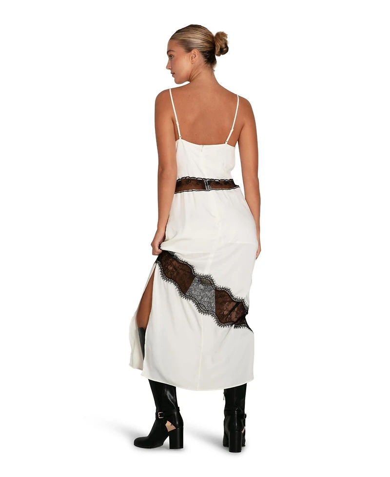 Belle & Bloom Women's Heavenly Bodies Lace Slip Dress