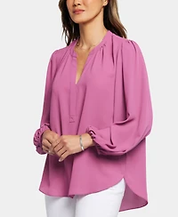 Nydj's Puff Sleeve Popover Top