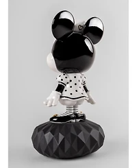 Lladro Minnie Mouse Sculpture in Black and White