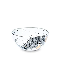 Portmeirion Sara Miller Artisanne Noir Rice Bowls, Set of 4