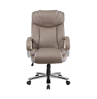 Emma+Oliver 500 Lb. Big & Tall Leathersoft Executive Ergonomic Office Chair With Wide Seat