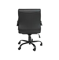 Milano Contemporary Mid-Back Home Office Chair With Padded Arms