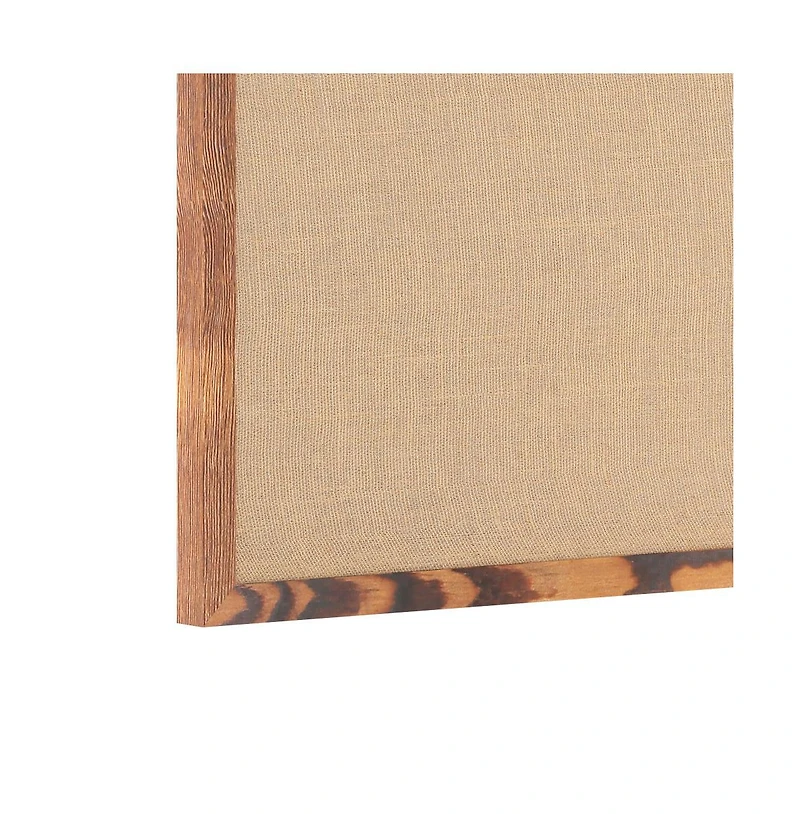 Clarey Linen Display Board With Wooden Frame And Push Pins