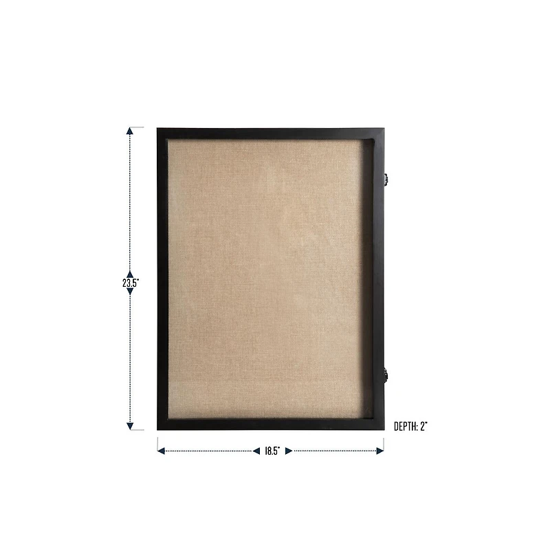 Wood Shadow Box Display Case - Wood