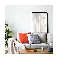 Wall Mirror Large Mirror, Rustic Accent For Bathroom, Entry, Dining Room, & Living Room. Metal