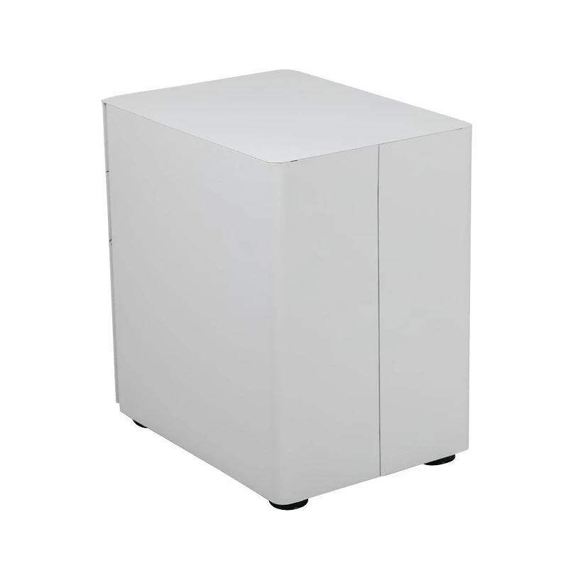 Emma+Oliver Modern 3-Drawer Mobile Locking Filing Cabinet Storage Organizer