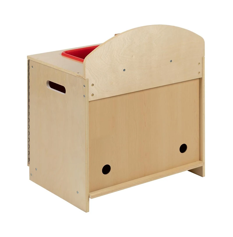 Children's Wooden Kitchen Sink With Turnable Knobs For Commercial Or Home Use