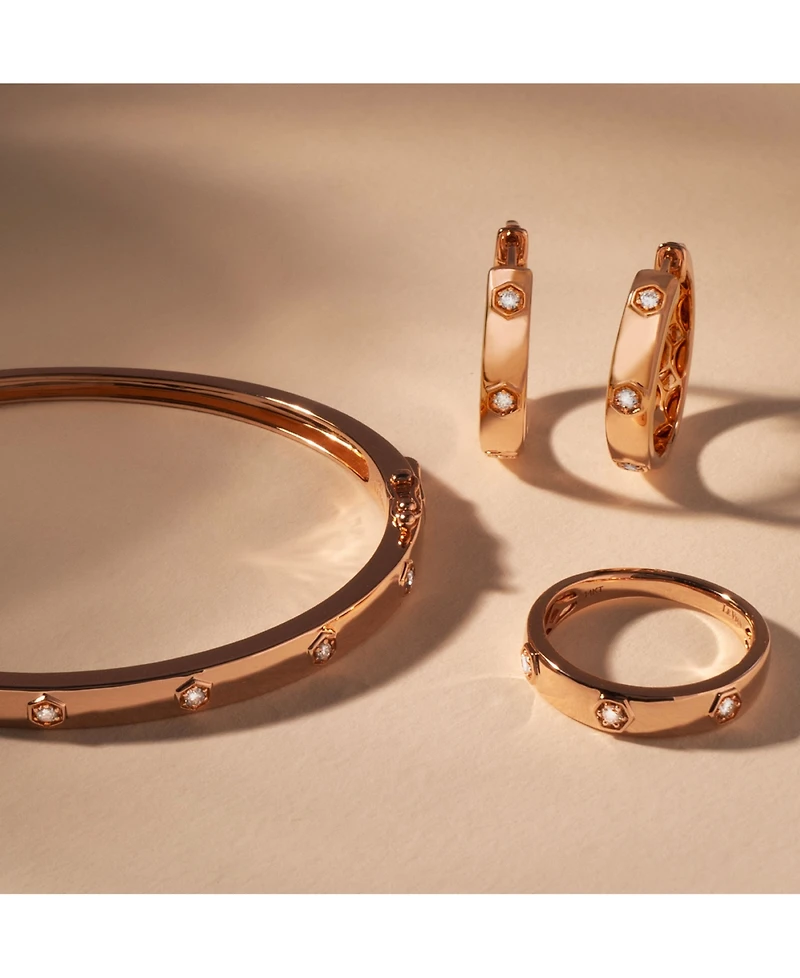 Le Vian Anywear Everywear Nude Diamond Polished Band (1/10 ct. t.w.) 14k Gold (Also Available Rose or White Gold)