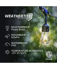Ambience Pro 48 ft. Outdoor Solar Led String Lights with Remote Control