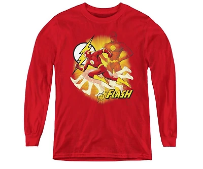 Justice League Boys of America Youth Lightning Fast Long Sleeve Sweatshirts