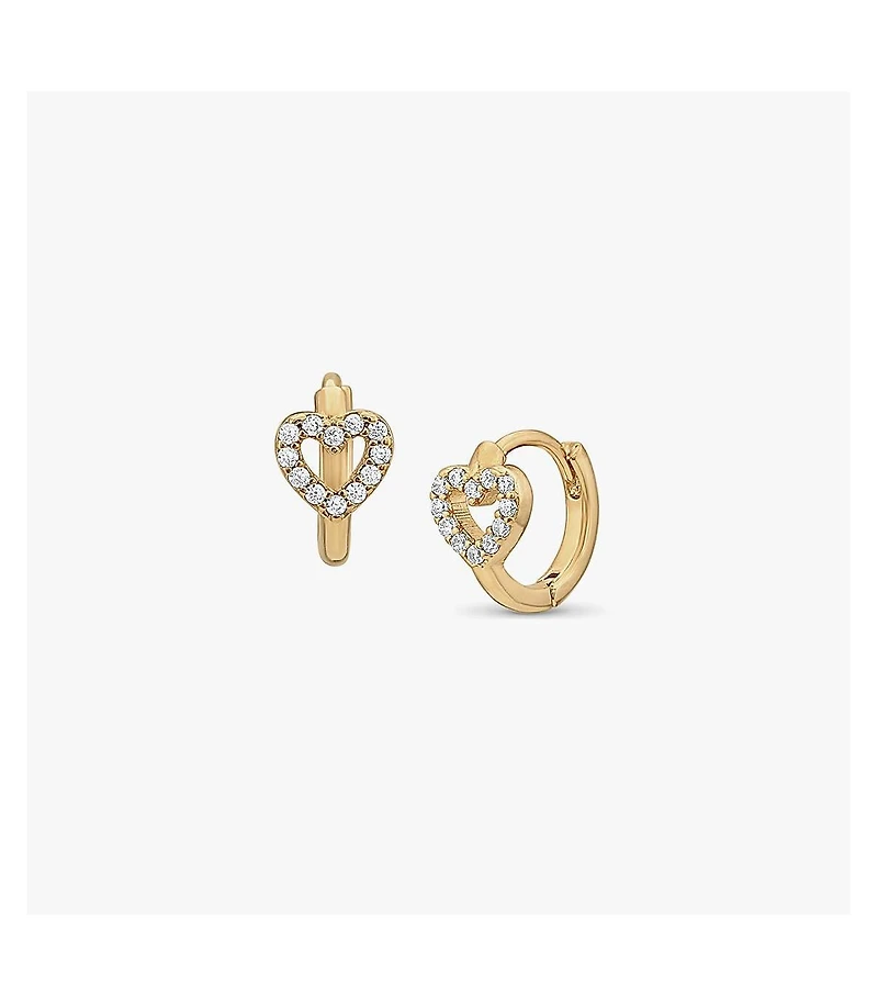 Bearfruit Jewelry Open Heart Huggies