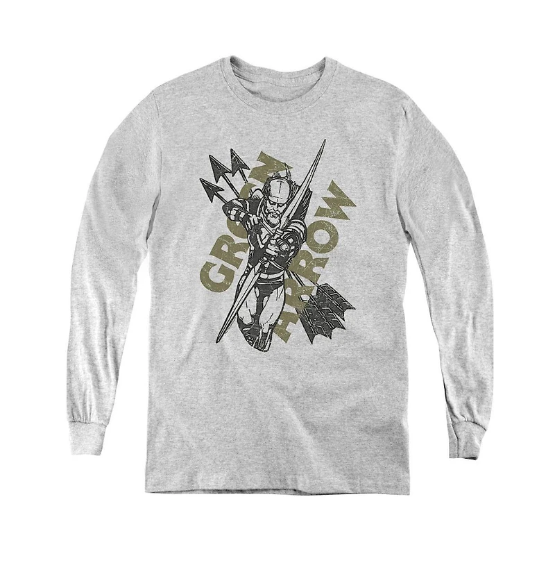 Justice League Boys of America Youth Archers Arrows Long Sleeve Sweatshirts