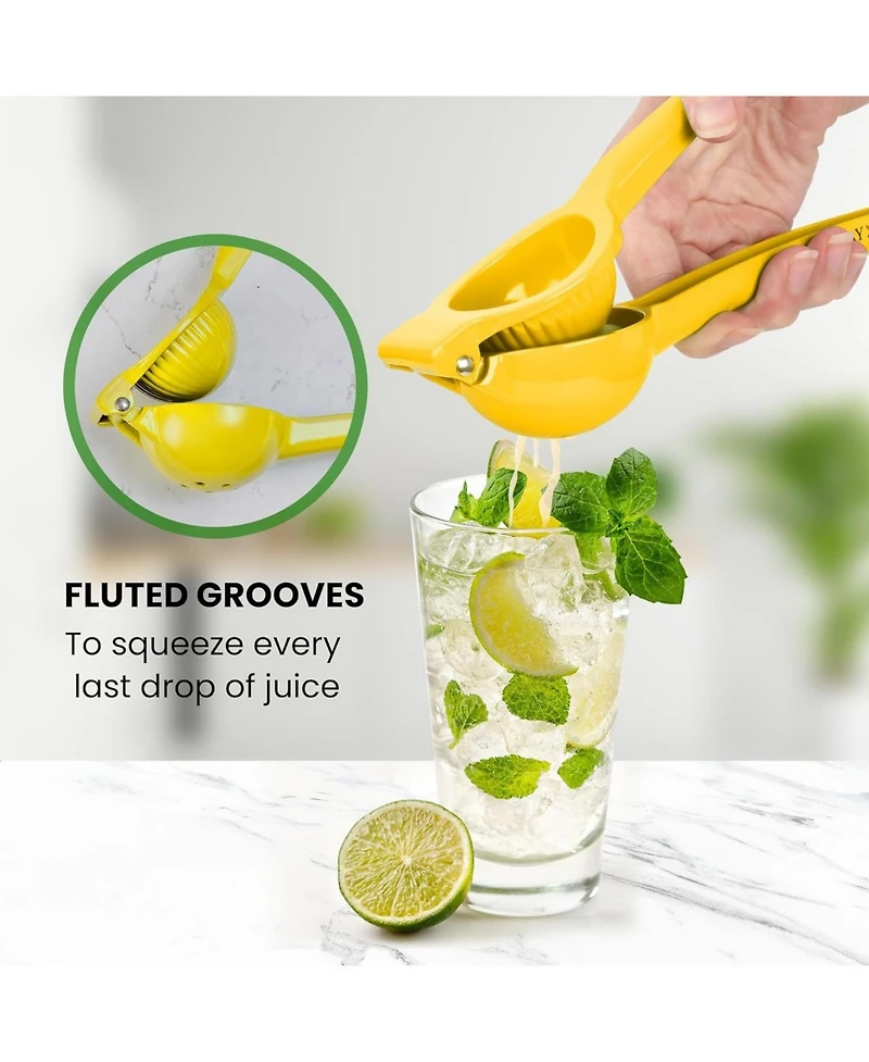 Handheld Manual Lemon Squeezer - Premium Single Bowl Citrus Juicer