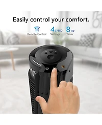 Vornado OSC84 41" Whole Room Air Circulator Tower Fan with Remote Control, Black