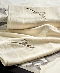 Boss Home Almond Flowers Embroidered Cotton Hand Towel, 20" x 39"