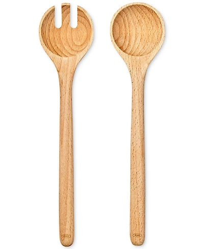 Oxo Good Grips Beech Wood 2-Piece Salad Server Set
