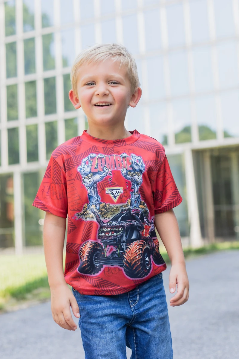 Monster Jam Toddler Boys 3 Pack T-Shirts