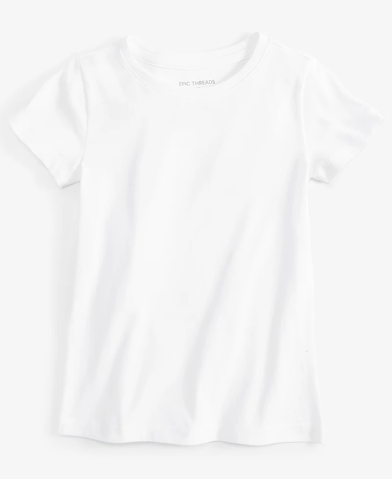 Epic Threads Toddler Girls Core Crewneck T-Shirt, Created for Macy's