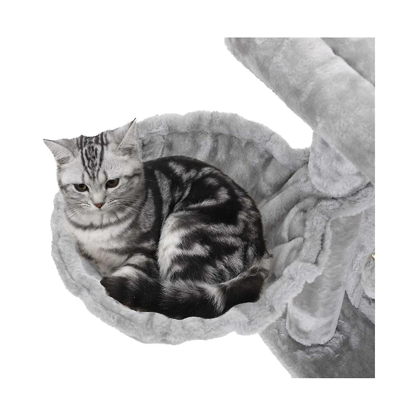 Slickblue Cat Tree With Sisal-covered Scratching Posts