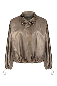 Nocturne Women's Bronze Metallic Jacket