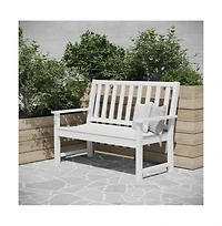 Cressly All Weather Recycled Hdpe Bench For Indoor And Outdoor Use