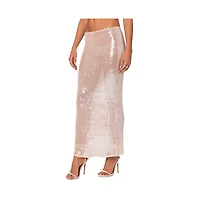 Riki Sheer Sequin Maxi Skirt