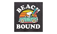 Hybrid Apparel Trendy Plus Snoopy Beach Bound Graphic Top